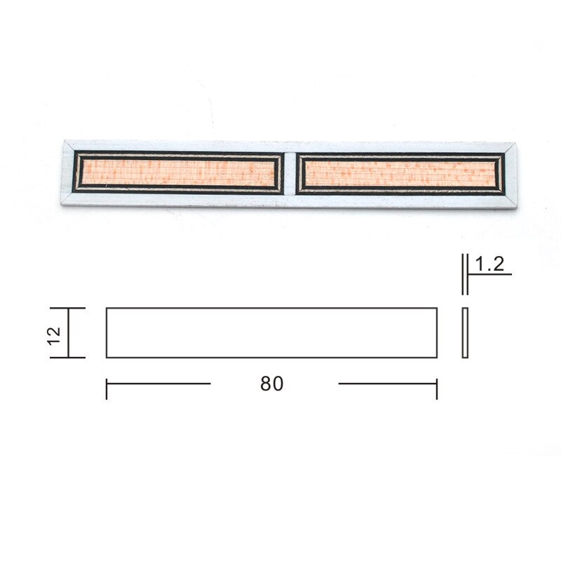 10pcs Classical Guitar Bridge Inlay Plastic Frame Series Stringed Instruments Guitar Accessories