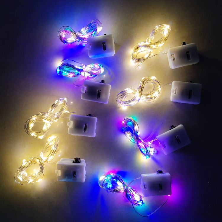 LED Small Lantern Flashing Light 1M 2M LED Light String Fairy Three-modes Fairy Tale Light Gift Box Decoration Light ZenababyShop