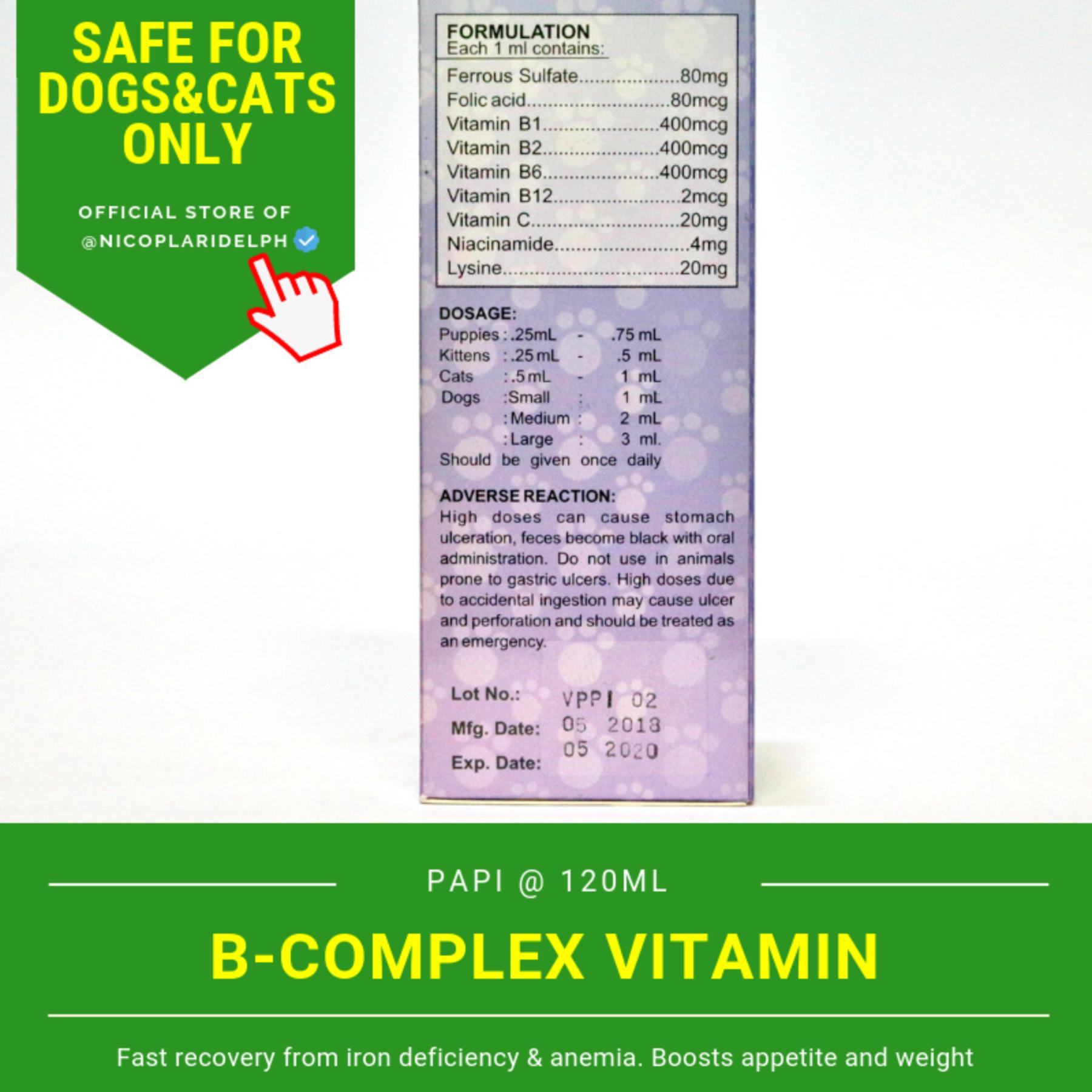 b complex dosage for dogs