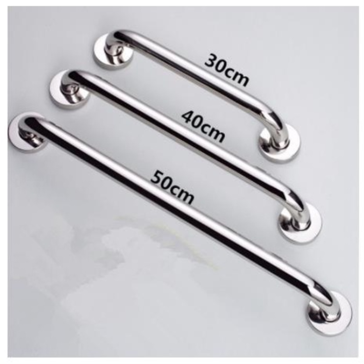 ready stockSteelTub Toilet HandrailBar Shower Support Handle Rack