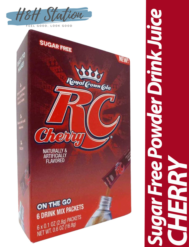 New Zero Sugar / Sugar Free RC Cola, Cherry Cola– Powder Drink Mix ...