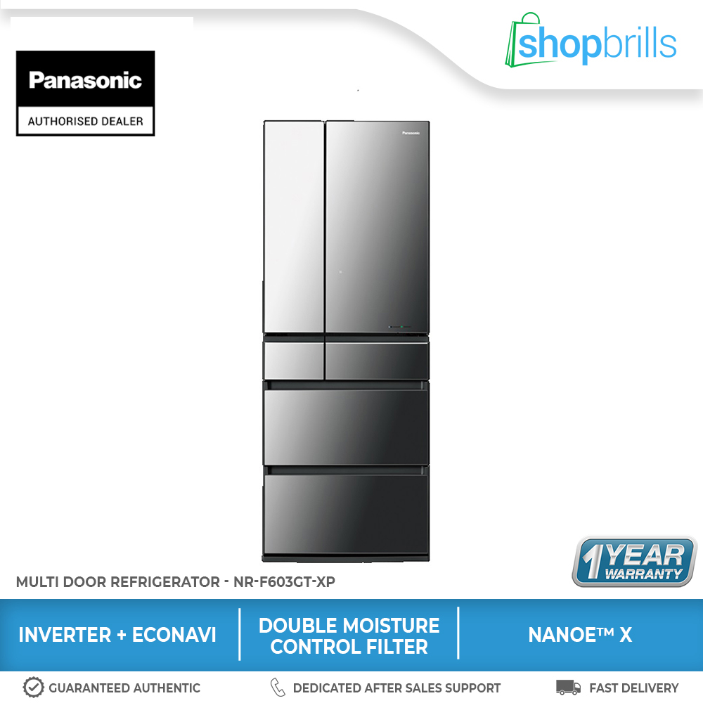 Panasonic NRF603GTXP 20.7 cu. ft. Multi Door Inverter Refrigerator