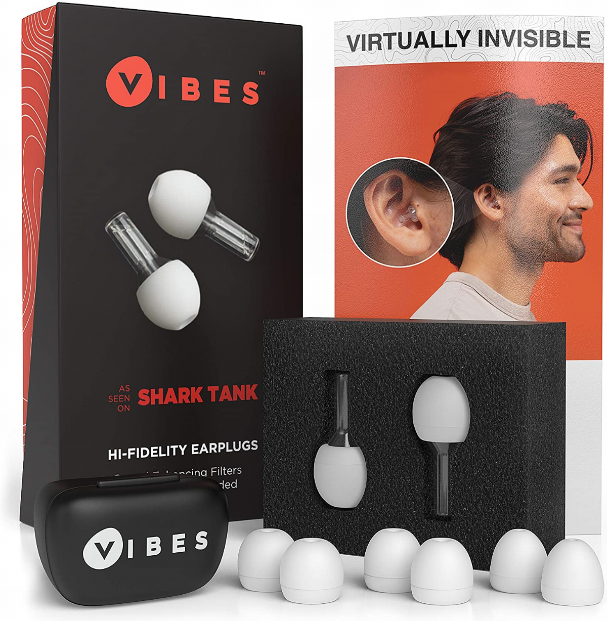 Vibes High Fidelity Earplugs Invisible Ear Plugs for Concerts