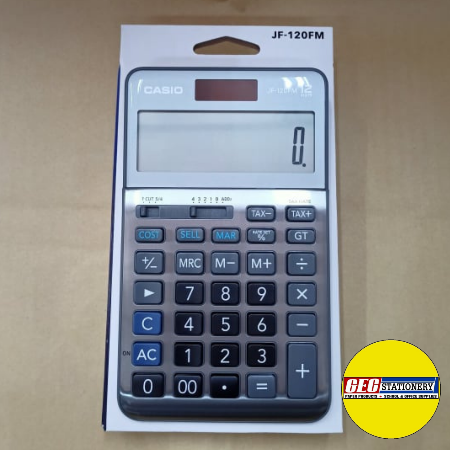 Casio JF120FM Calculator The Standard for Business 12 Digits