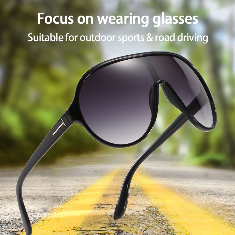 Letgoing【จัดส่งที่รวดเร็ว】แฟชั่นกรอบใหญ่ผู้ชายและผู้หญิงขี่กลางแจ้งแว่นกันแดดกีฬาแว่นตาขับรถแว่นกันแดด