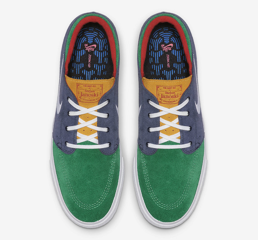 nike sb zoom stefan janoski multicolor
