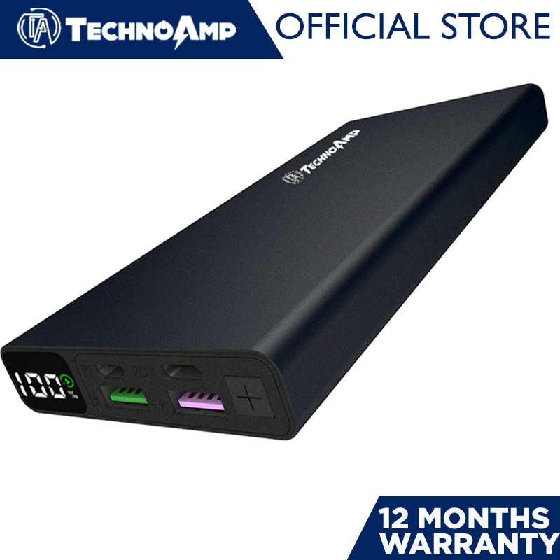 Technoamp 25000mAh 100W PD 3.0 PPS USB Type C Power Bank w/ 2