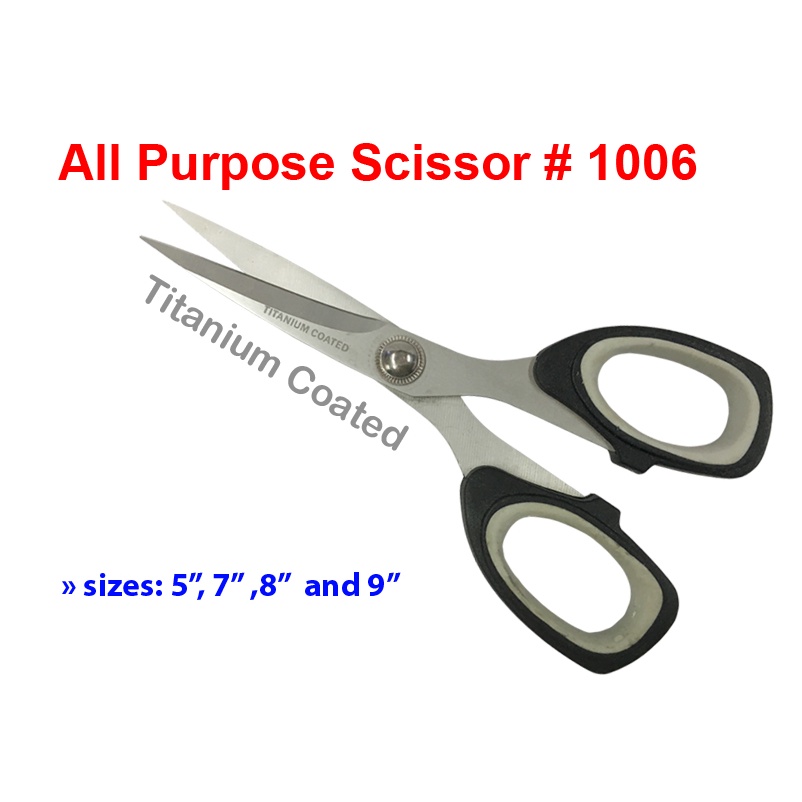 Scissors All Purpose, Huhuhero Premium 8.7 Titanium Super Sharp Scissors  Heavy Duty Shears, Soft Comfort-Grip Scissors for Office School Home Craft  Supplies, Right/Left Handed Scissors, 3-Pack 