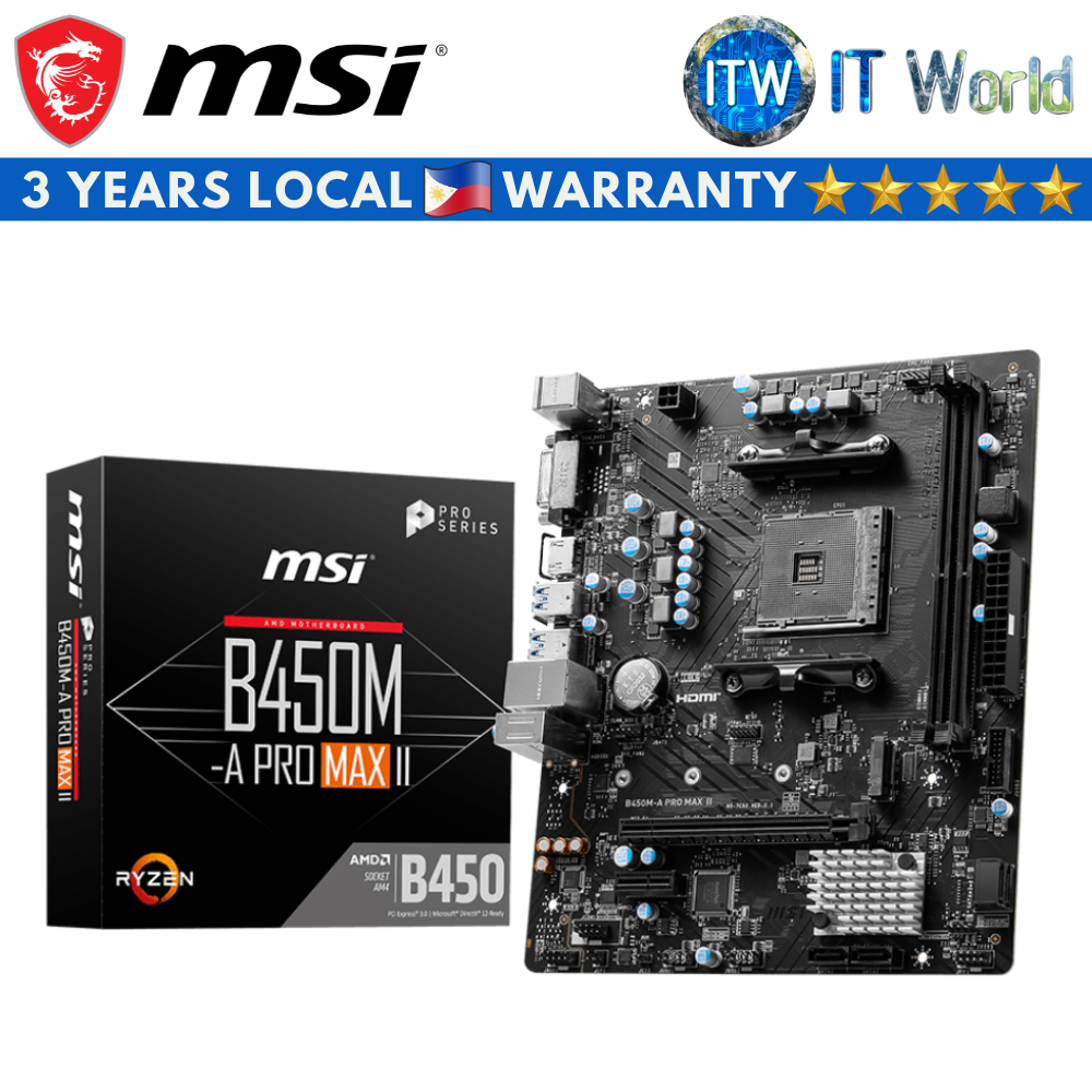 Socket Am4 Gigabyte B450m Pro M2 Max MSI B450M Pro-M2 MAX AMD Socket AM4 B450 Motherboard MATX 3rd Gen AMD Ryzen  Ready 911-7B84-025 Buy, Best Price In Kenya, Nairobi, Mombasa