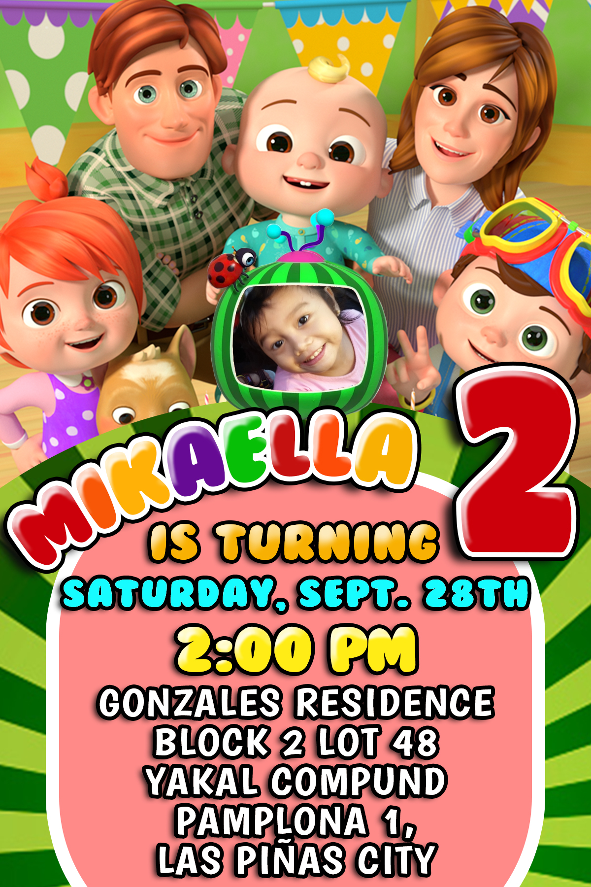 Invitation Digital Birthday Invitation