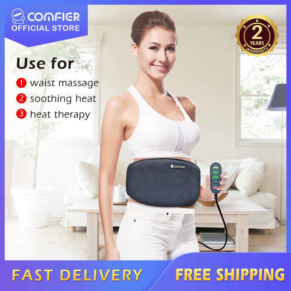  COMFIER Heating Pad for Back Pain - Heat Belly Wrap Belt with  Vibration Massage, Fast Heating Pads with Auto Shut Off, for Lumbar,  Abdominal, Leg Cramps Arthritic Pain Relief, Gifts for