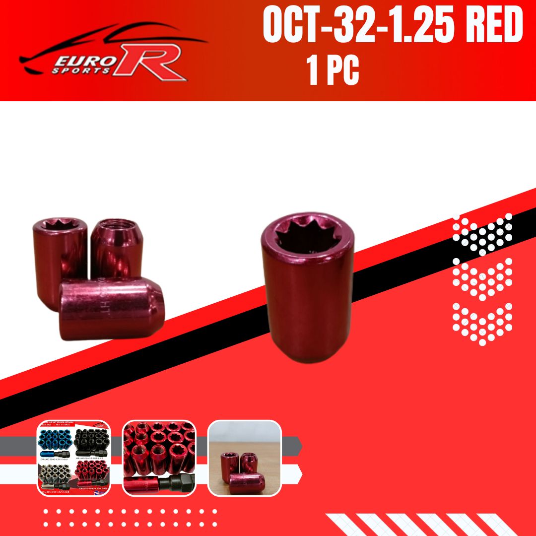 EURO SPORTS R CAR MAGWHEEL LUG NUT SPARCO STEEL OCTAGON 43/32MM M12 x 1.5/1.25 16PCS Lazada PH