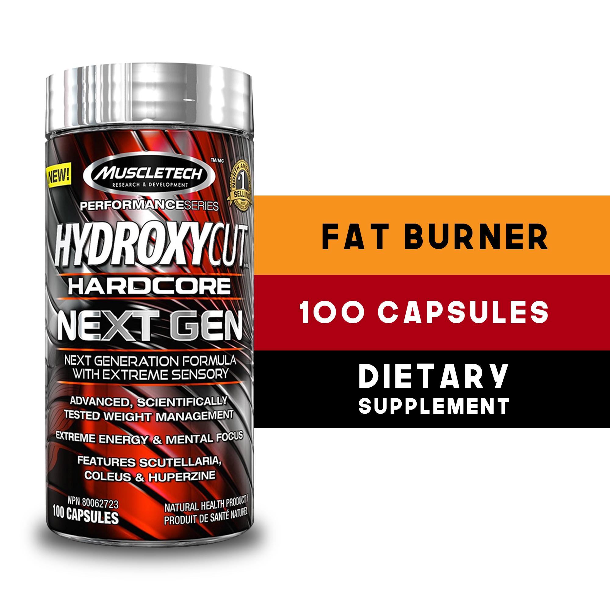 MuscleTech Hydroxycut Hardcore Next Gen Fat Burner 100 Capsules
