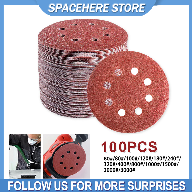 Binchil Sanding Pads,80PCS Stick On Sanding Discs Pads Hook and Loop Sanding Triangle-Pads 40 60 80 100 120 150 180 240 320 400 Grits 