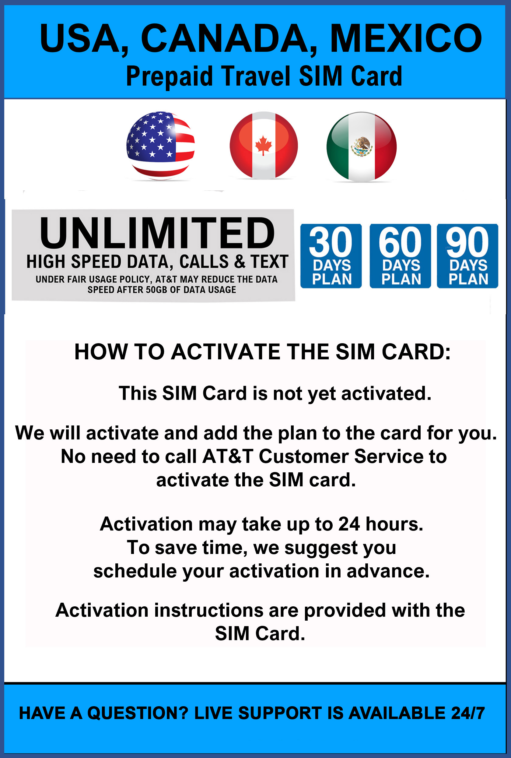 T-Mobile USA Prepaid Travel SIM Card 60 Days Unlimited Call,Text,Data –  BigTravelStore