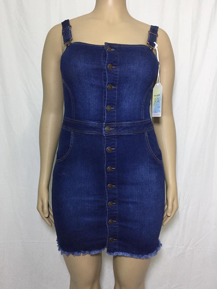jean jumper dress plus size