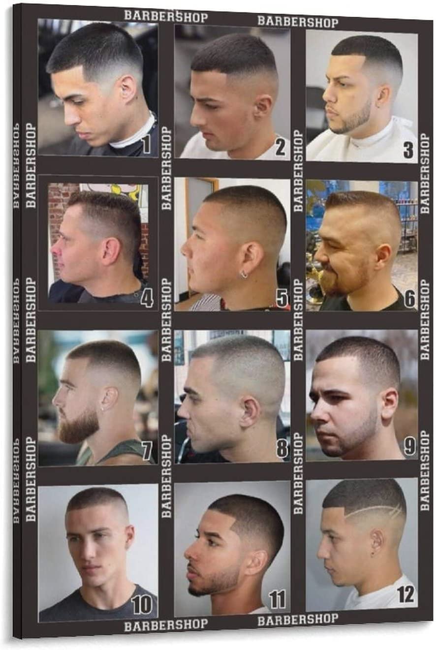 Barbershop Poster Collage Poster Of Fashionable Man Haircut Modern Barbershop Barber Poster Hair