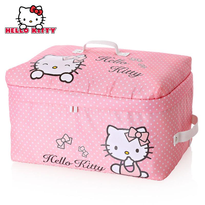 HelloKitty Chăn Túi Cất Đồ Chăn Bông Quần Áo Thu Nhận Túi Thu Đồ Quần Áo, Mẫu Giáo, Chăn Túi Cất Đồ