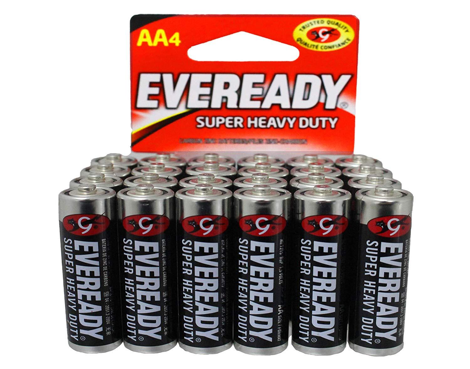 48 Pcs / 1 Box Double AA Battery Eveready Super Heavy Duty Batteries review and price