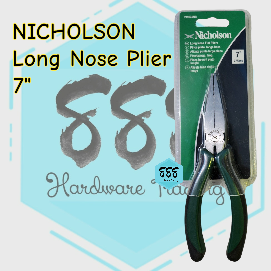 NICHOLSON Long Nose Plier 7 Inches Lazada PH