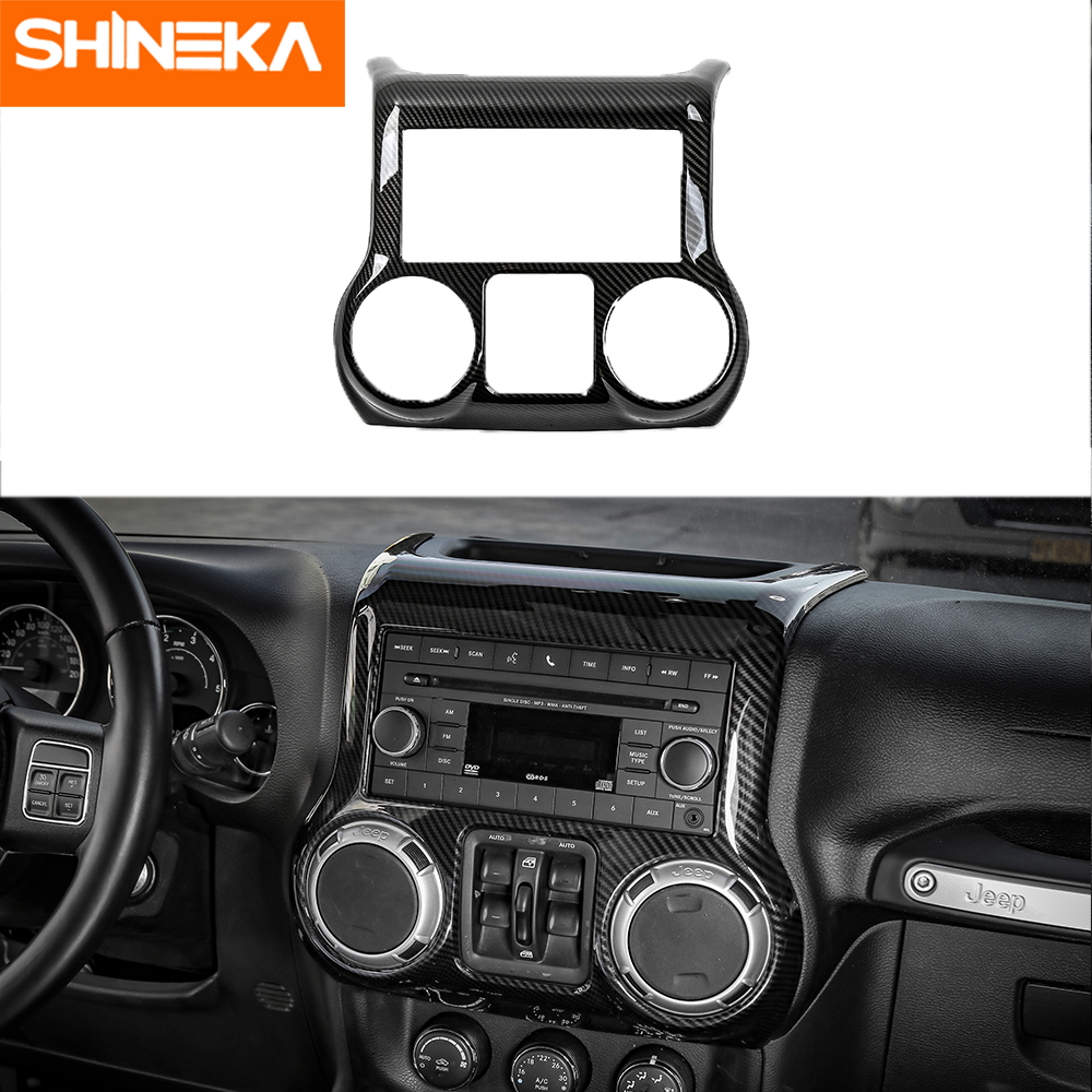 SHINEKA Car Central Dashboard Cover Decorative Cover for Jeep Wrangler JK  2011-2017(Carbon Fiber) | Lazada PH