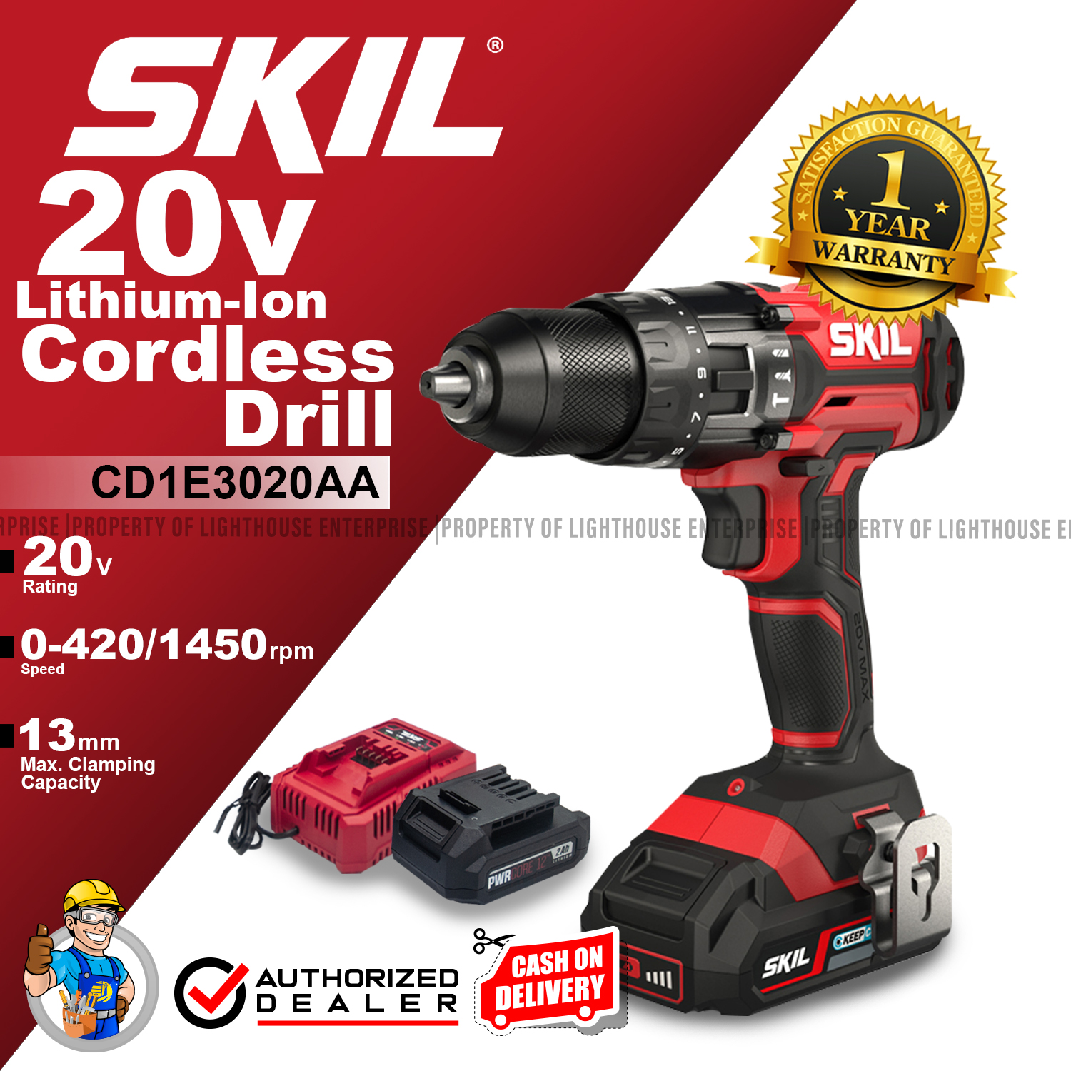 Skil lithium ion online drill