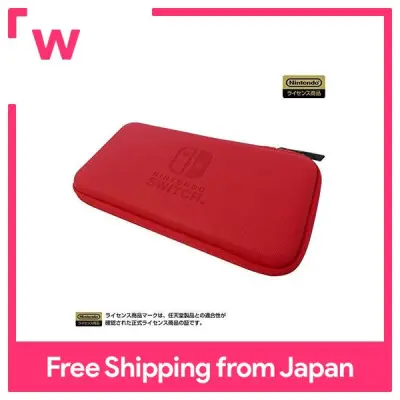 Slim hard pouch for Nintendo Switch Lite Red [Nintendo Switch Lite corresponding]