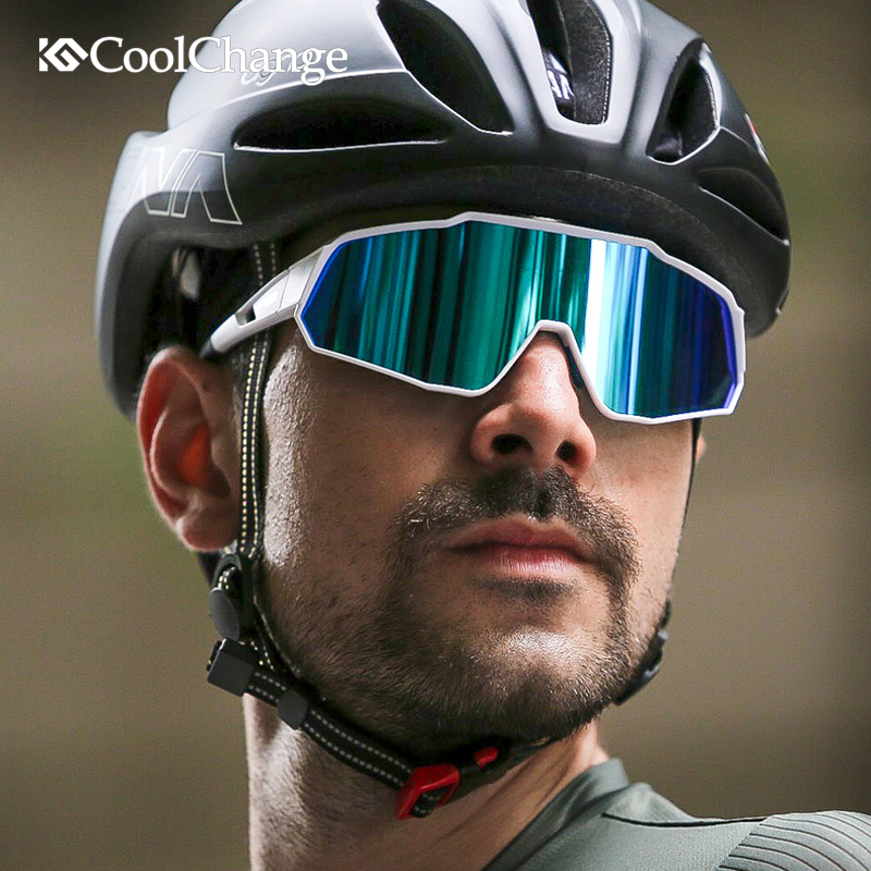 CoolChange Cycling Photochromatic Sunglasses Bicycle Sport Glasses UV400 Goggles 