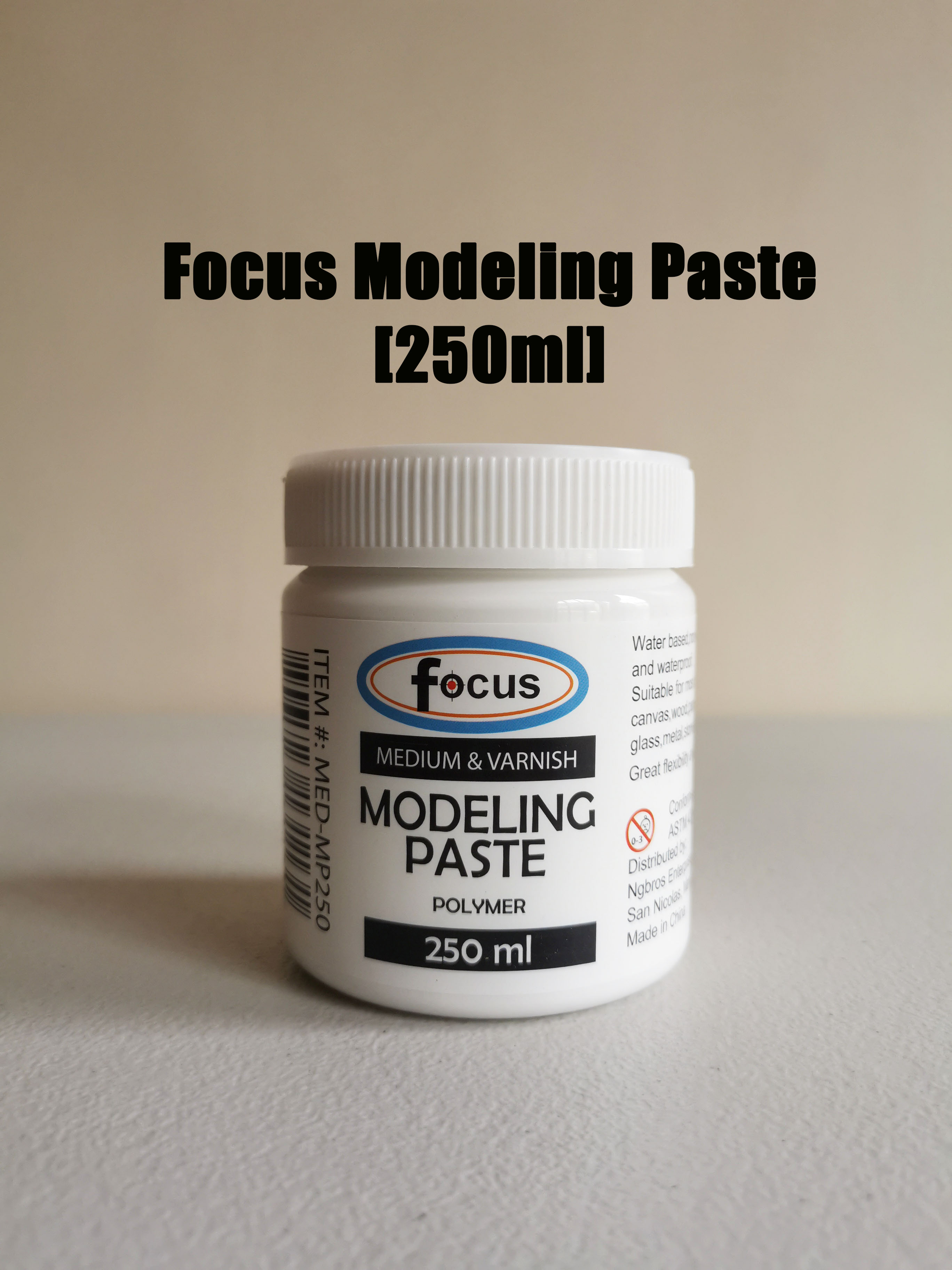 Focus White Gesso & Modeling Paste [250ml] Lazada PH