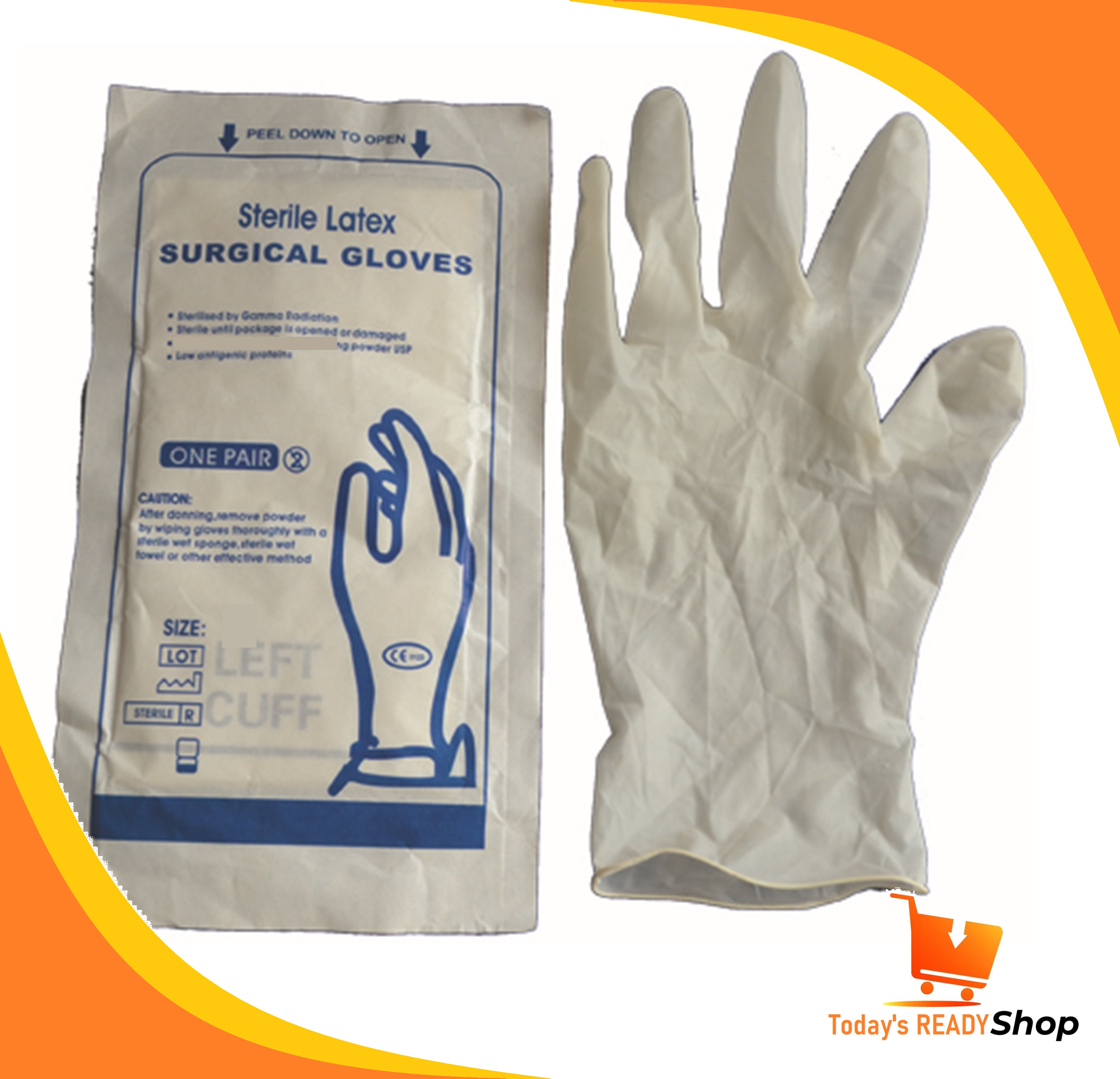 Sterile Latex Gloves Disposable Latex Gloves Sterile 25 pairs Sizes