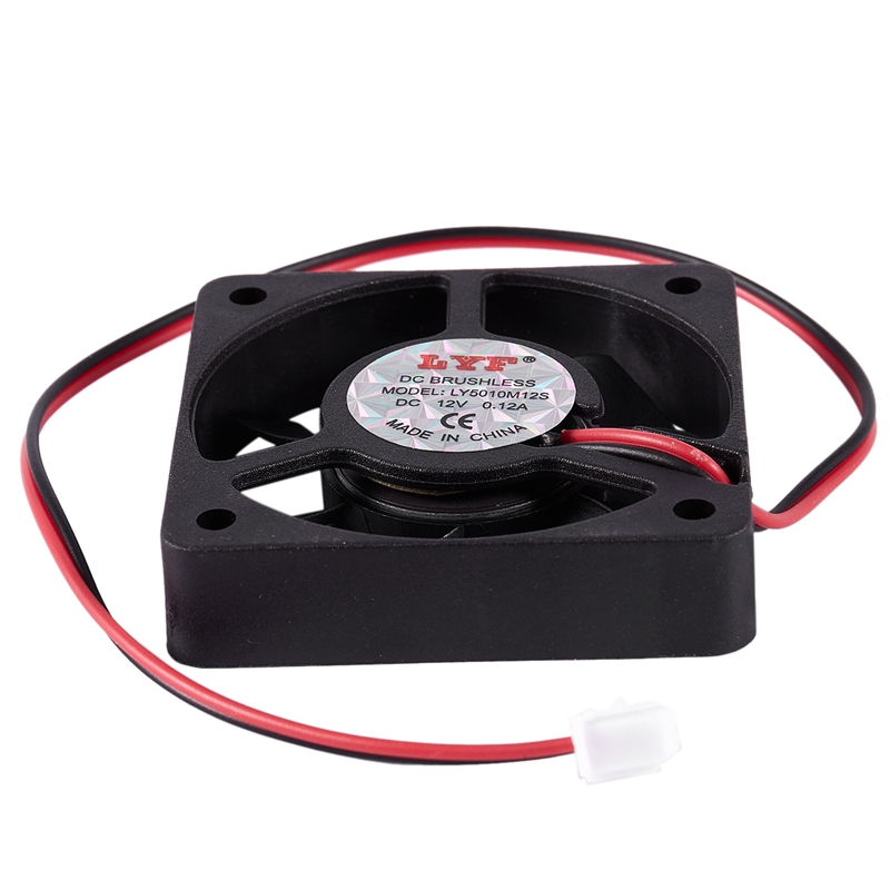 50mm 12V 2Pin 4000RPM Sleeve Bearing PC Case CPU Cooler Cooling Fan ...