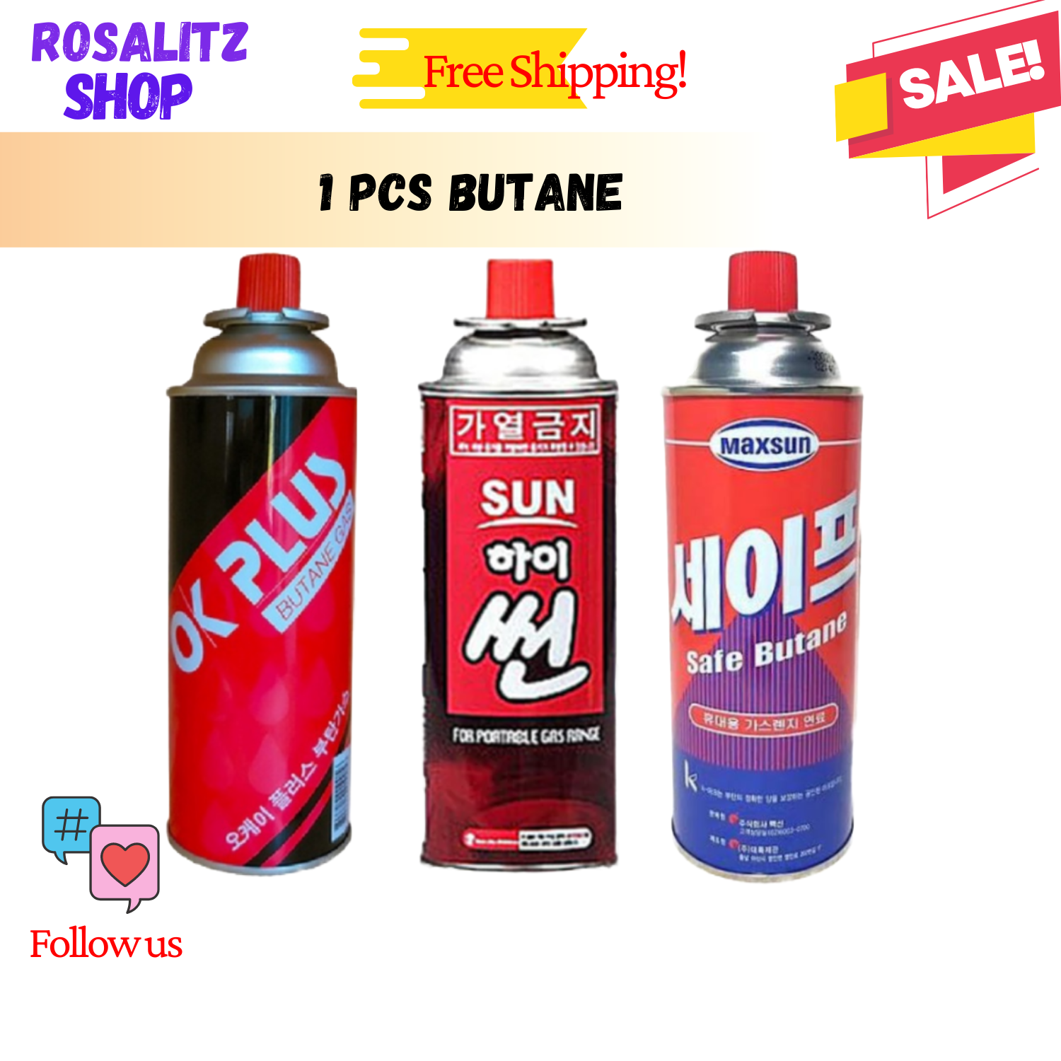 rosalitz Flame gun with Butane Gas Sale 4 Pcs. torch butane