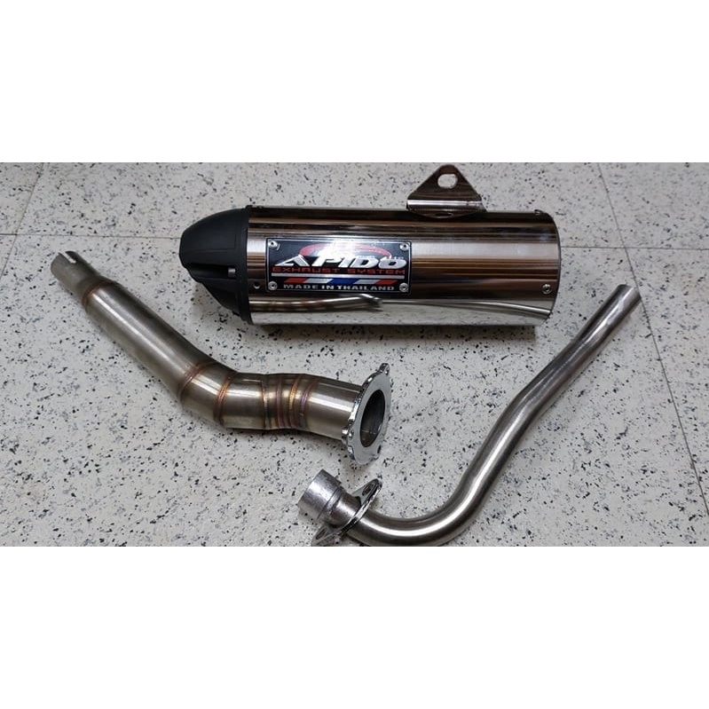 Apido Exhaust Pipe for XRM 110/125/raider 150 carb (chrome plated