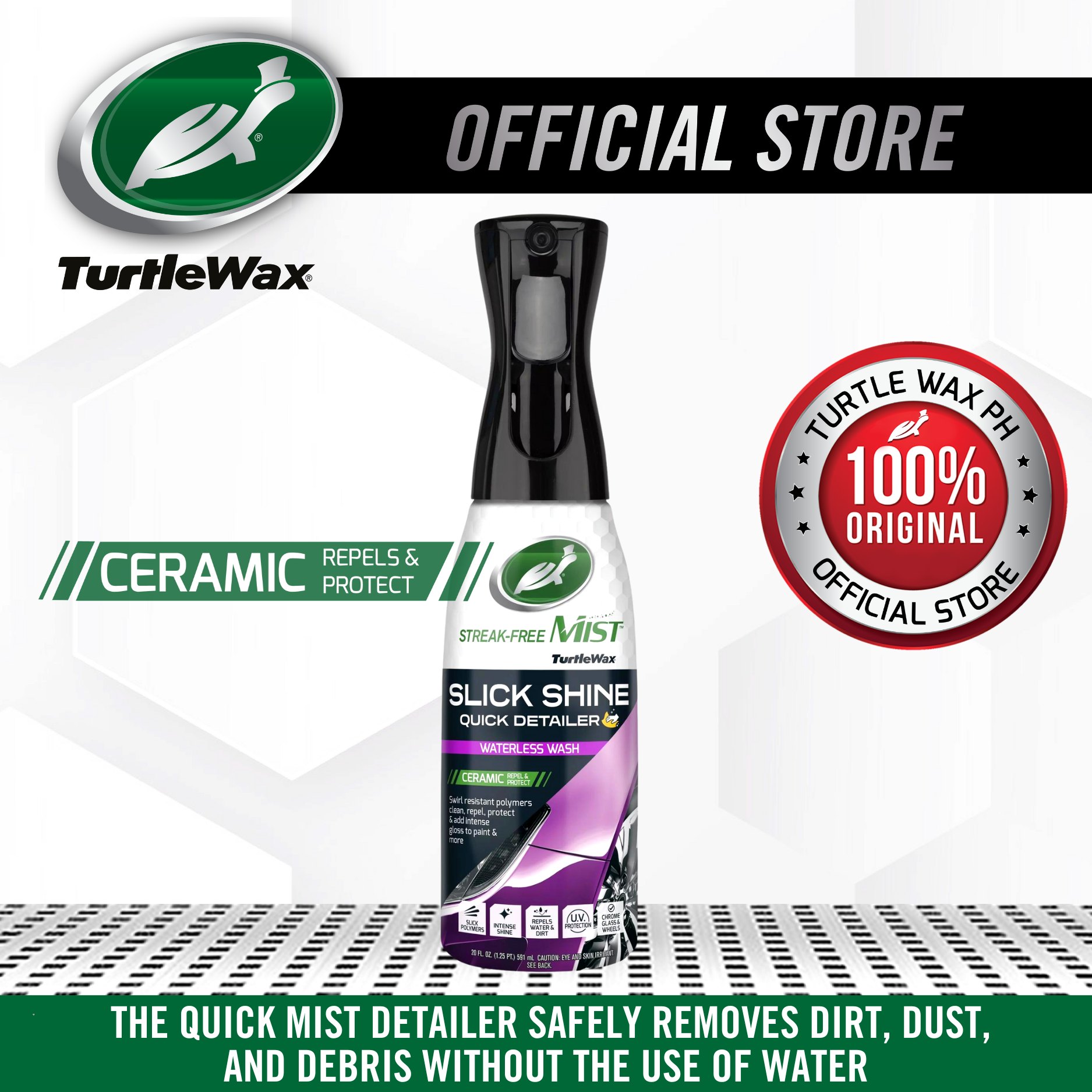 Turtle Wax Hybrid Solutions Ceramic & Graphene Inside Job for Auto  Interior, 591-mL