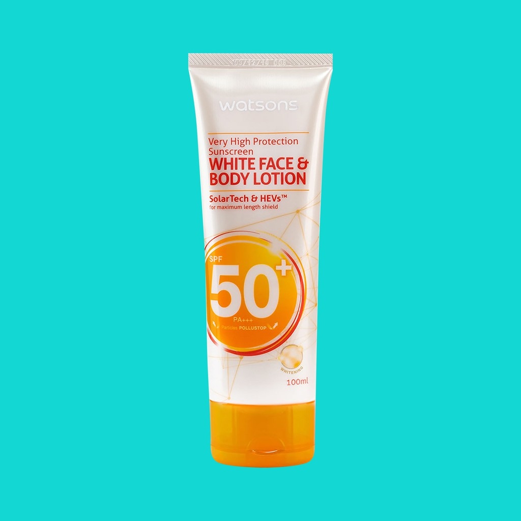 Watsons Very High Protection Sunscreen White Face and Body Lotion SPF