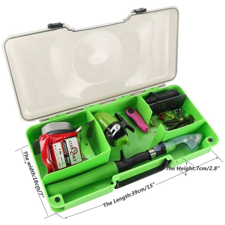 fishing rod and tackle box set