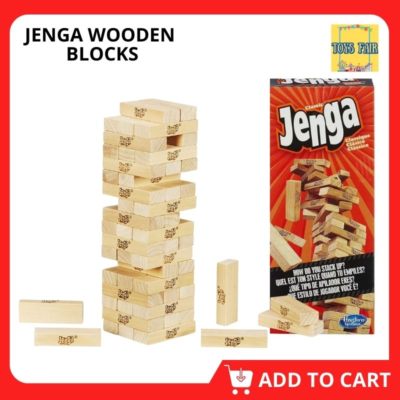 Hard Wooden 54 Jenga hardwood blocks Jenga Stacking Blocks, stacking