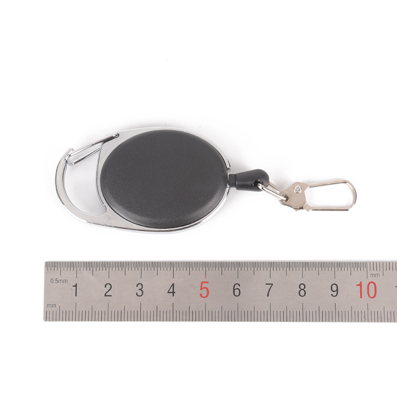 Buytra Retractable Key Chain Reel Steel Cord Recoil Belt Key Ring Badge