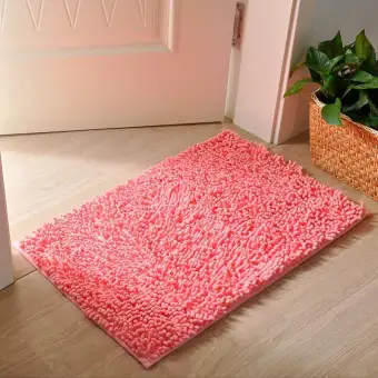 Mp Rectangular Shaped Anti Slip Short Plush Doormat Super