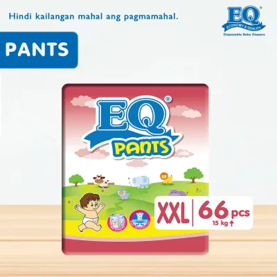 EQ Pants Mega Pack XXL (15kg up) - 66 pcs x 1 (66 pcs) - Diaper Pants