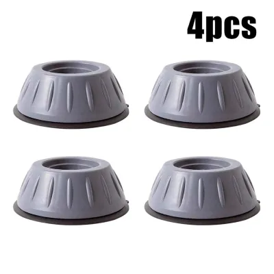 4pcs Washing Machine Foot Pads Round Base Pulsator Non-slip Anti Vibration Feet Pads for Refrigerator Air Conditioning Suitable for washing machine, dryer, fridge, table, chair Anti-vibration Mute Protection Mat Anti-skid Foot Pad Dryer Bath Mats