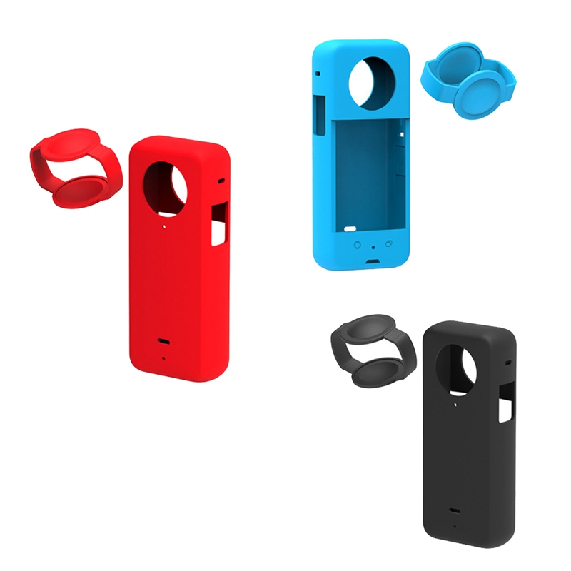 Silicone Case for Insta 360 X3 Panoramic Action Camera Dustproof Silicone Protective Case Anti-Drop Case