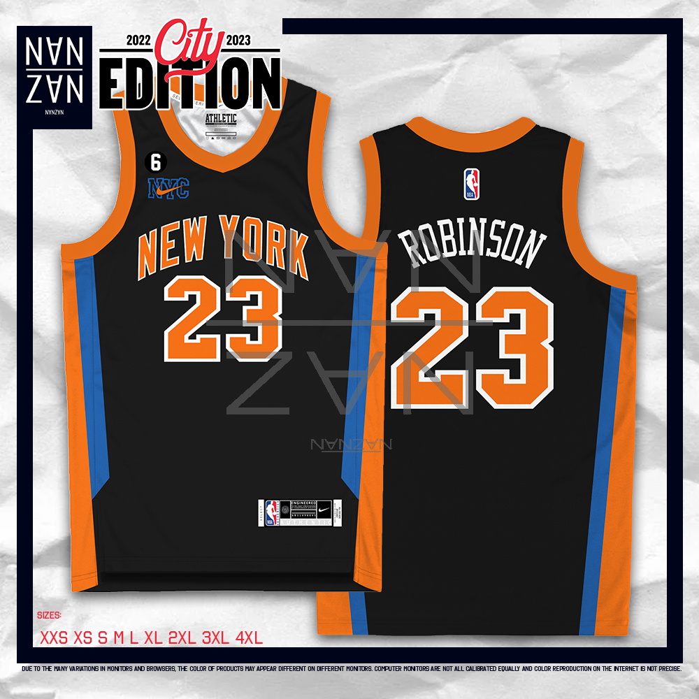 NANZAN 2022-23 City Edition NBA NEW YORK KNICKS Mitchell Robinson  Sublimation Premium Jersey