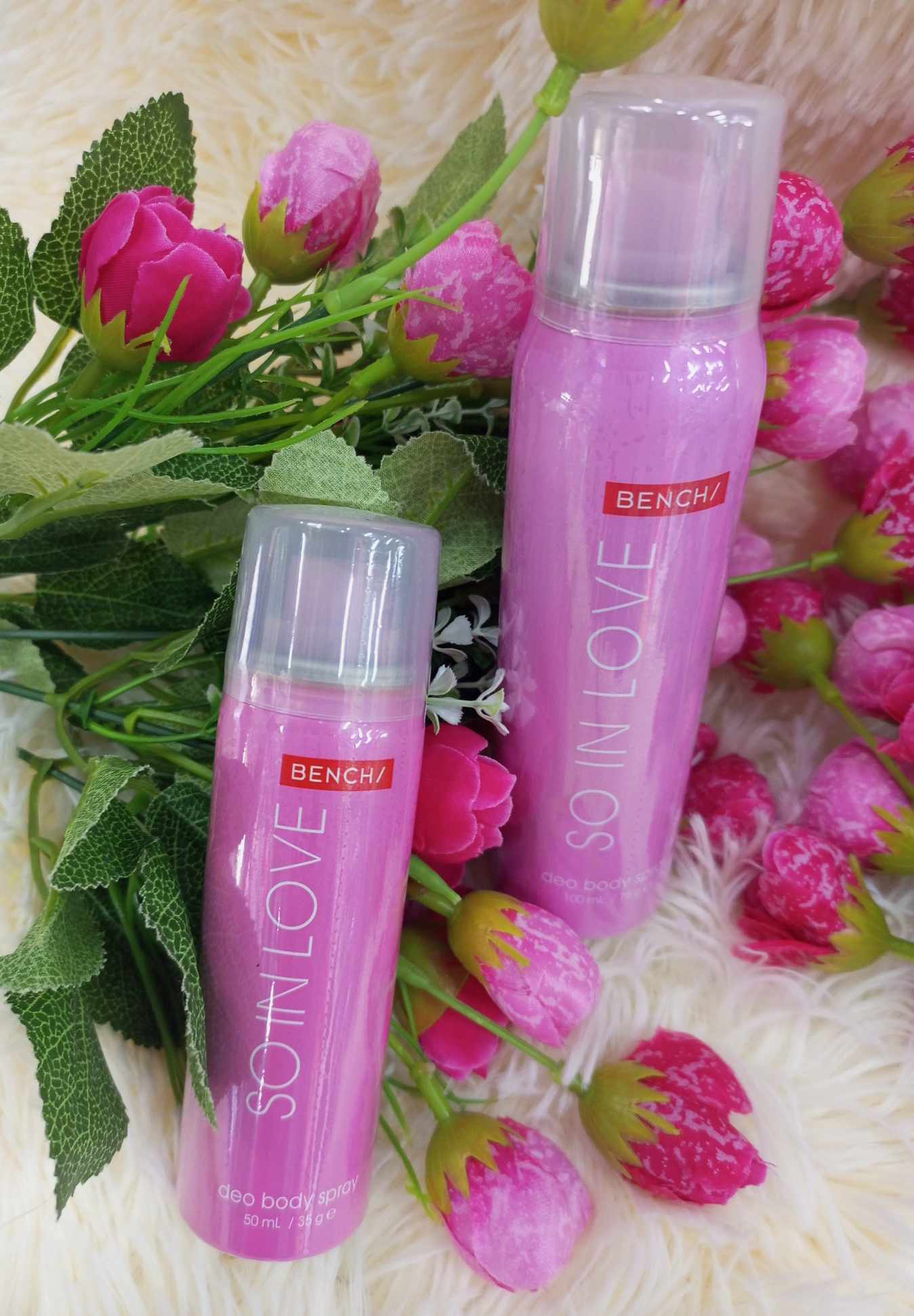 BENCH SO IN LOVE DEO BODY SPRAY 50ml/100ml Travel Size Body Spray