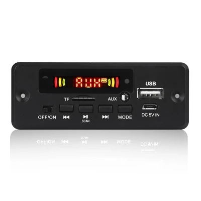 2X3W Amplifier MP3 Decoder Board 12V Bluetooth 5.0 30W Car FM Radio Module Support TF USB AUX