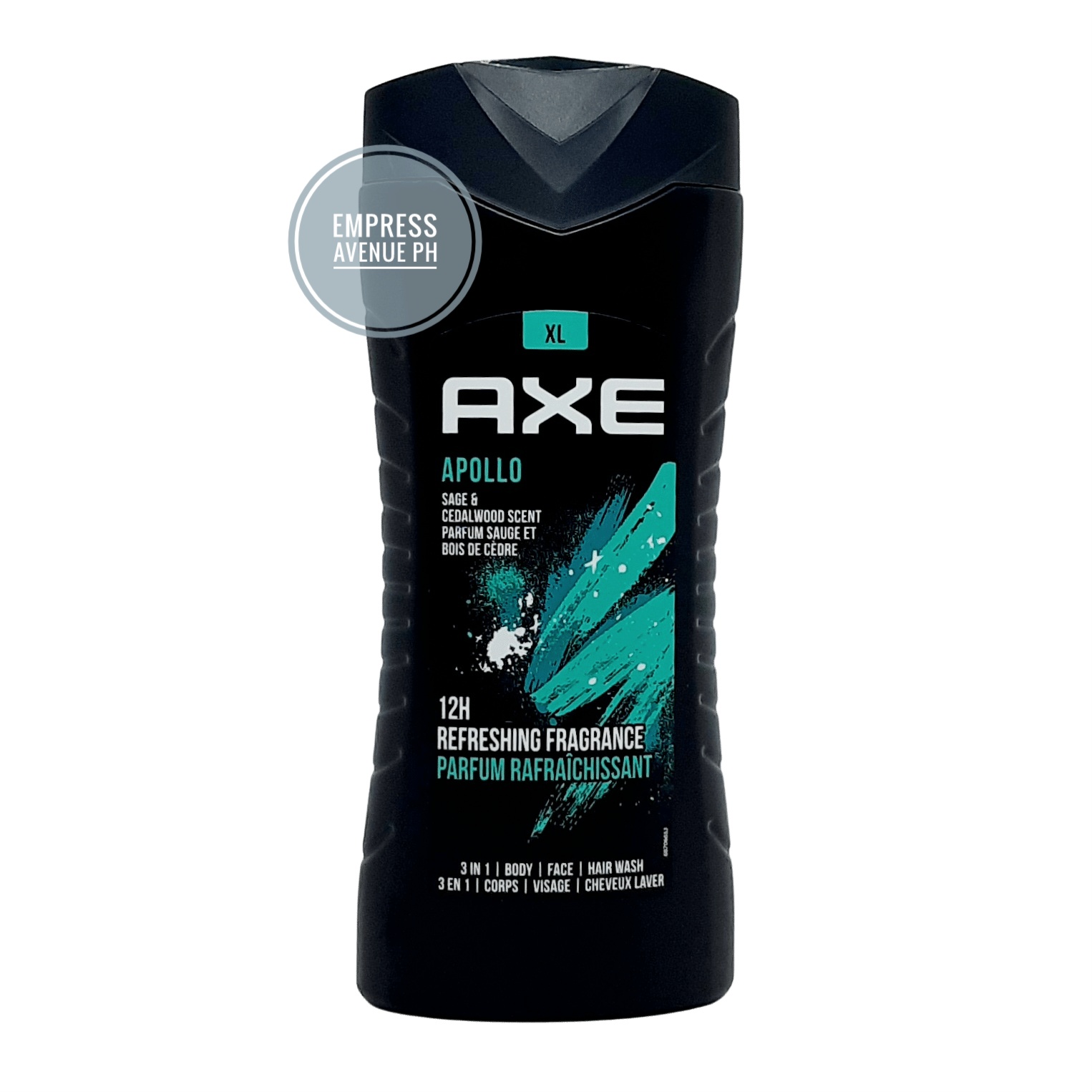 Axe Apollo 3 in 1 Body Wash, 12H Refreshing Fragrance 400ml | Lazada PH