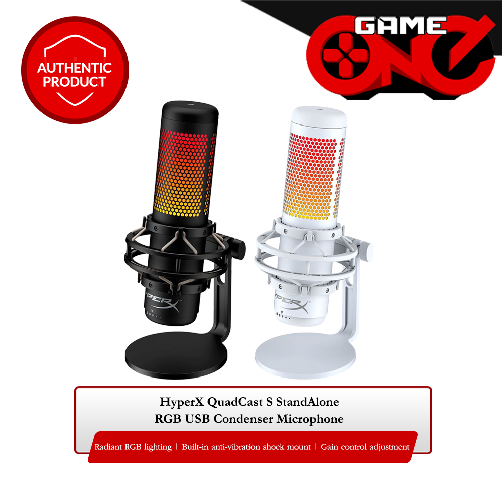 HyperX QuadCast S RGB USB Condenser Microphone Customizable Rgb