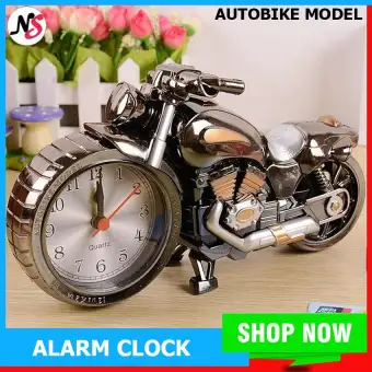 Motorcycle Alarm Clock Home Decorators Desk Clock Student Table