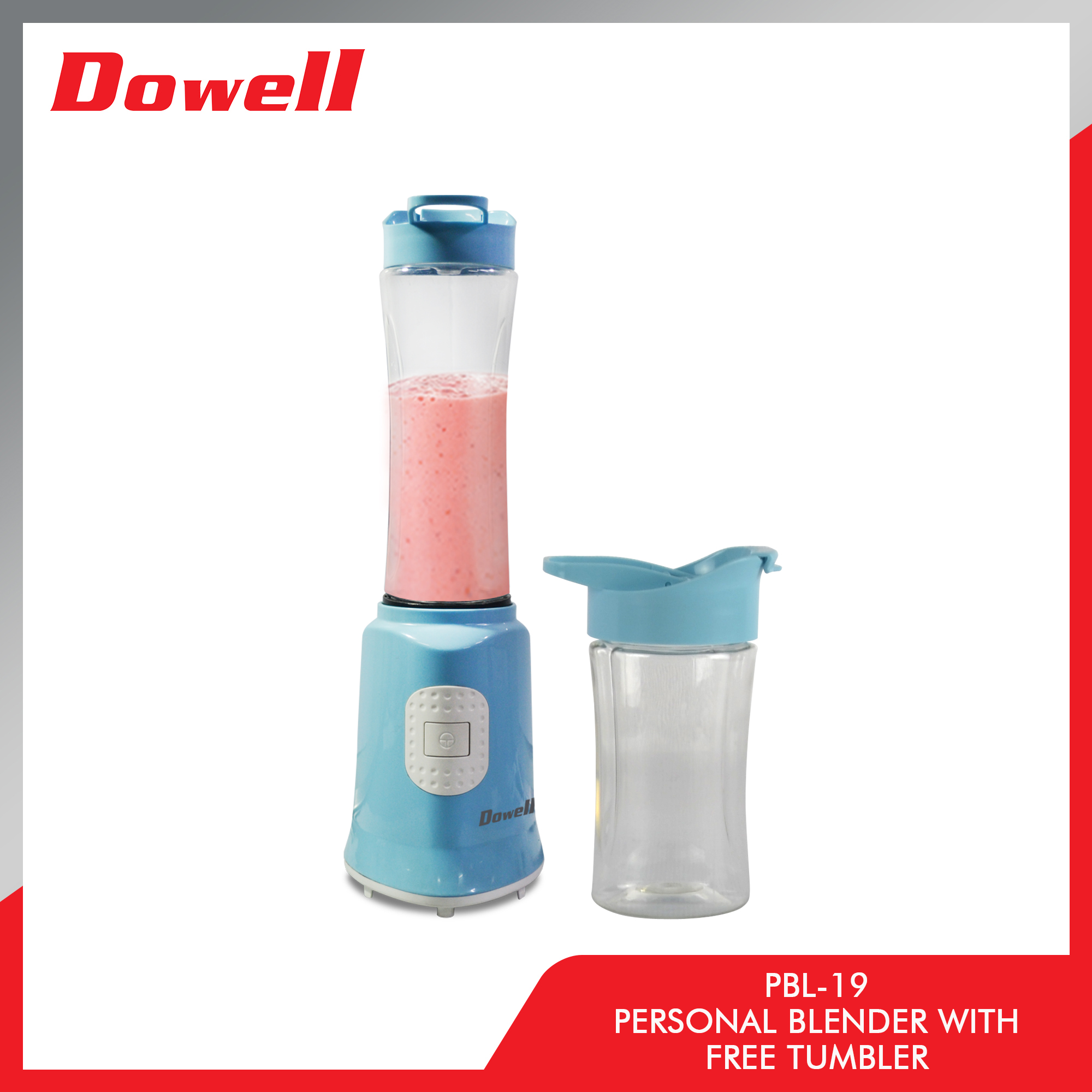Dowell PBL19 Portable Personal Blender with Free Tumbler Jar Safety