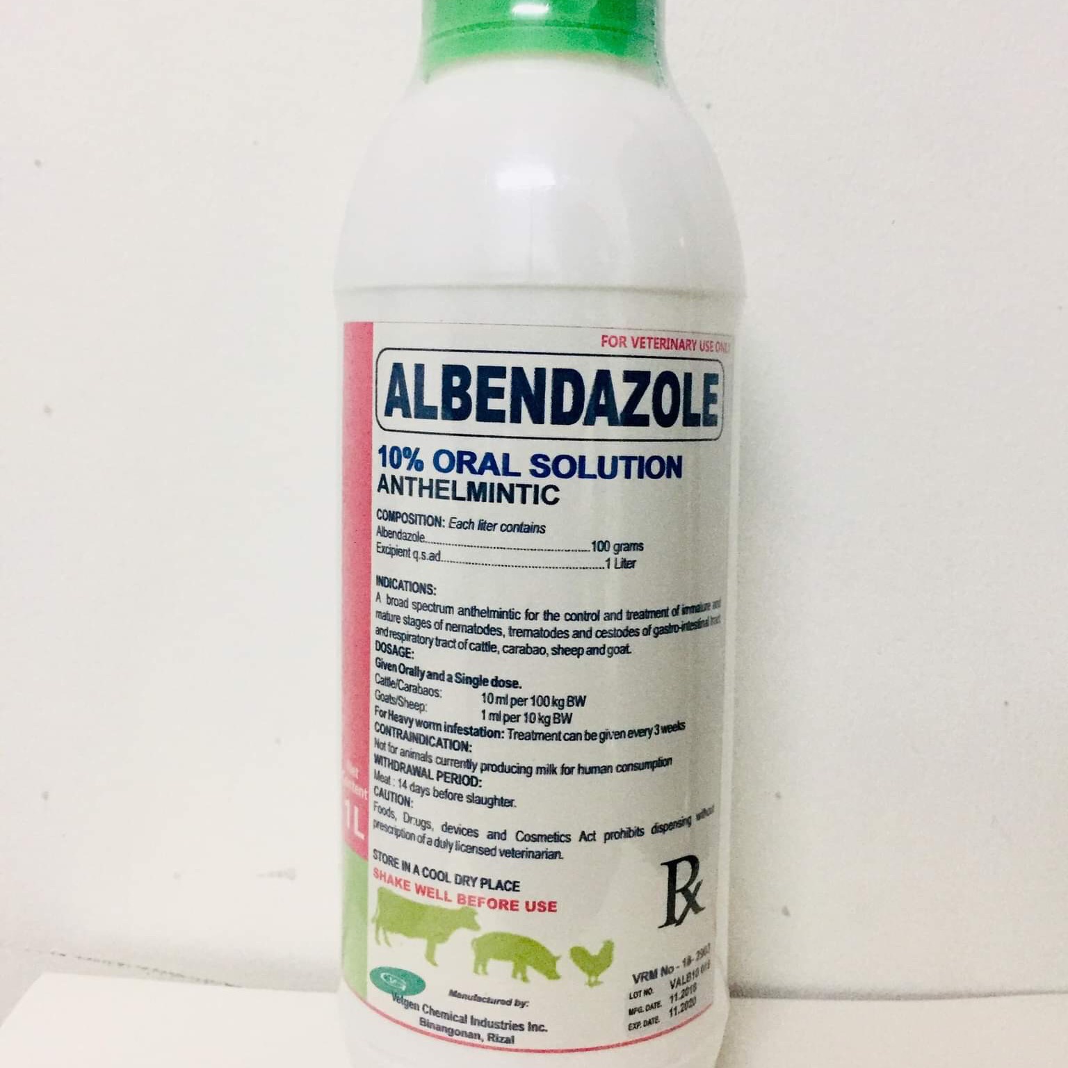 ALBENDAZOLE 10 ORAL 1Litter VETGEN STORE ONLY Lazada PH